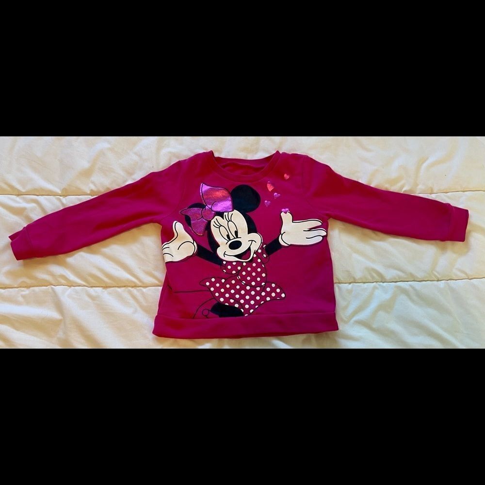 Disney Girl’s Minnie Mouse Pullover Sweatshirt 4T